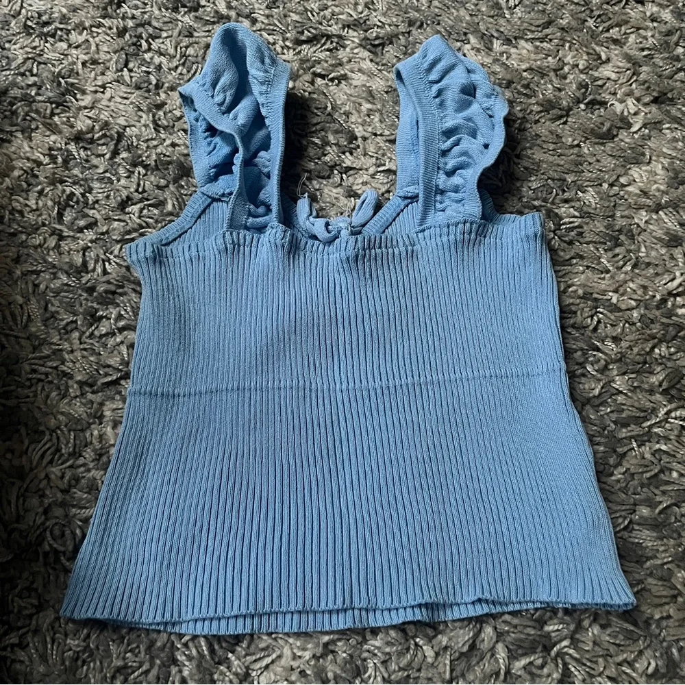 Blue Rib tank top - Picture 4 of 5